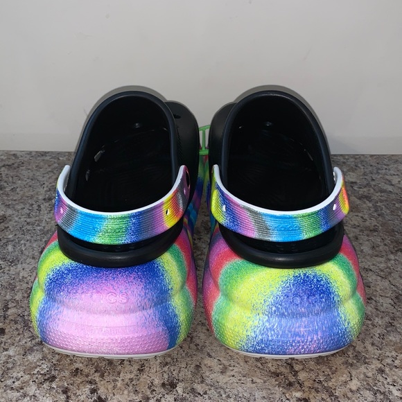 Black and Rainbow Platform Crocs 🌈 - Picture 3 of 17